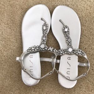 Silver sandals